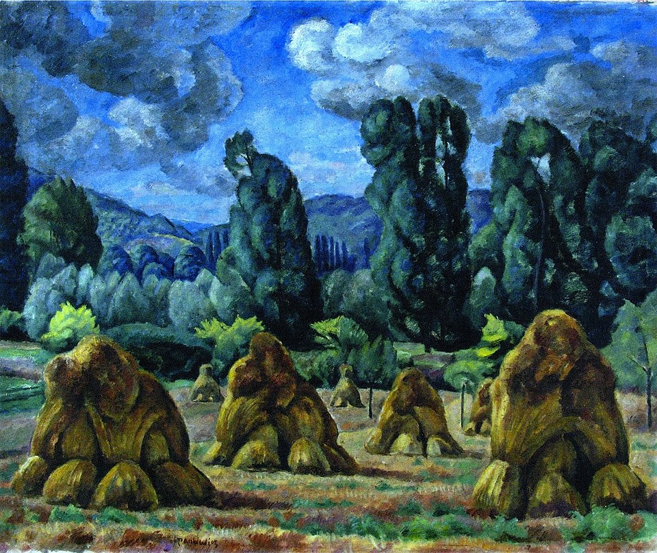 Jozef Pankiewicz Haystacks - Hand Painted Oil Painting