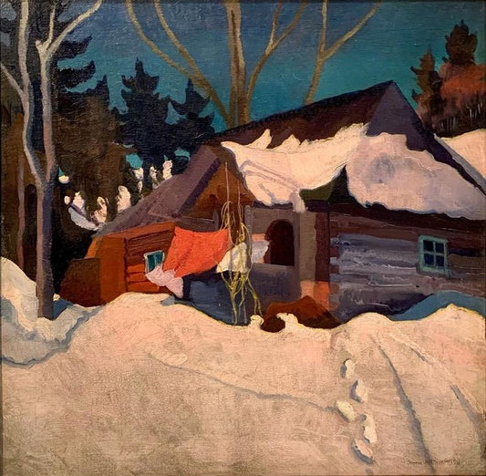 Stanislaw Ignacy Witkiewicz Winter Landscape at Zakopane - Hand Painted Oil Painting