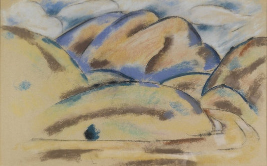Marsden Hartley Landscape, New Mexico - Hand Painted Oil Painting
