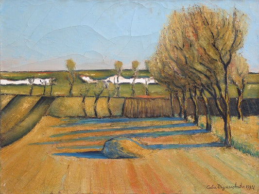 Sava Sumanovic Pred Prolece - Hand Painted Oil Painting