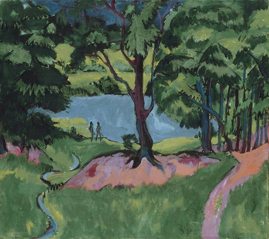 Ernst Ludwig Kirchner Bohemian Forest Lake - Hand Painted Oil Painting