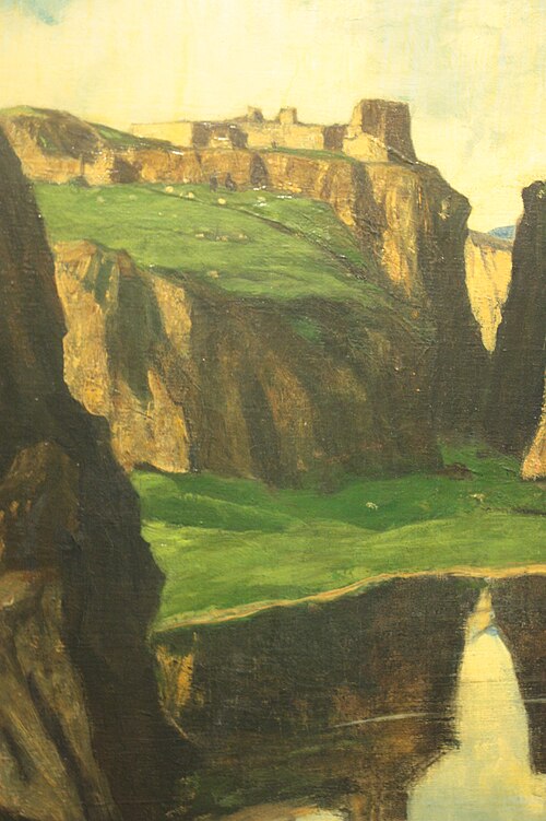 David Young Cameron Rocks and Ruins - Hand Painted Oil Painting