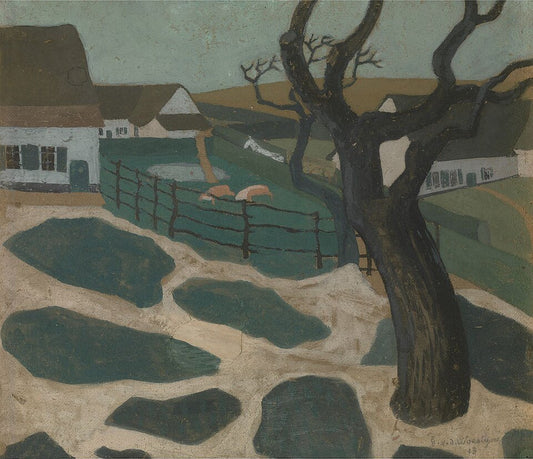 Gustave Van de Woestijne Sunday Afternoon in Autumn - Hand Painted Oil Painting