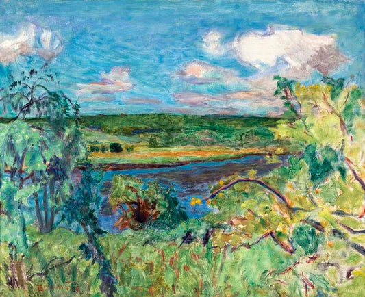 Pierre Bonnard Vernonnet - Paysage Pres de Giverny - Hand Painted Oil Painting