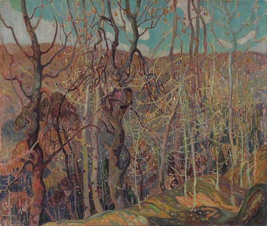 Franklin Carmichael Silvery Tangle - Hand Painted Oil Painting