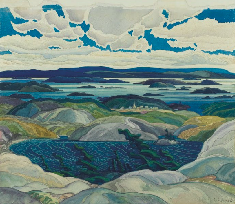 Franklin Carmichael Bay of Islands - Hand Painted Oil Painting
