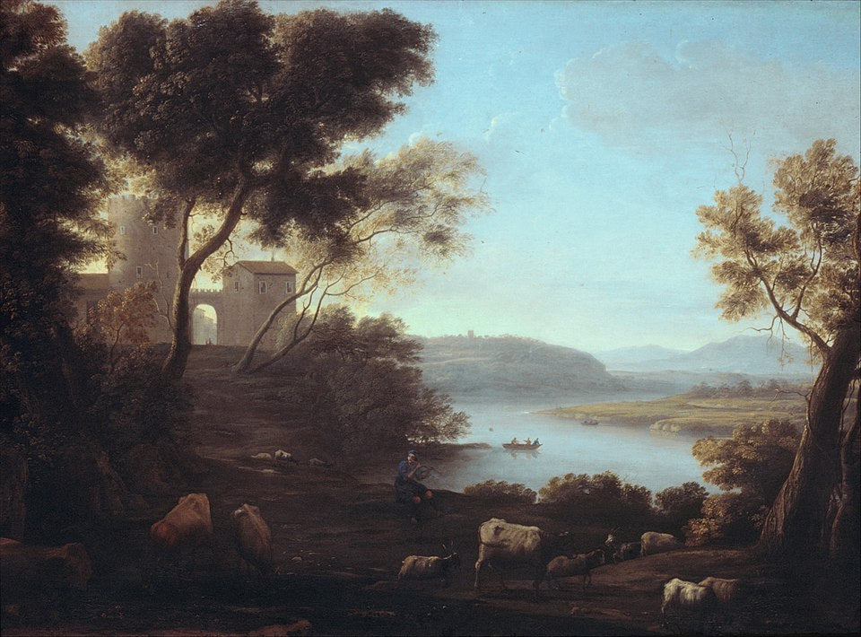 Claude Lorrain The Roman Campagna - Hand Painted Oil Painting