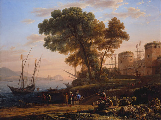 Claude Lorrain An Artist Studying from Nature - Hand Painted Oil Painting