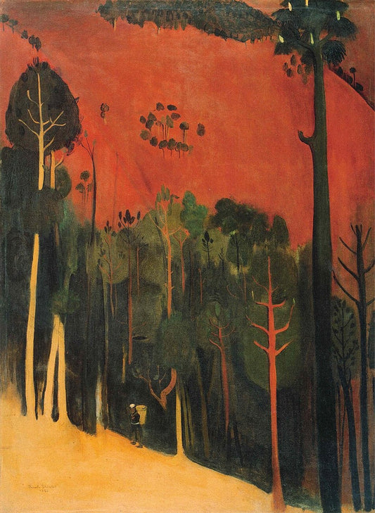Amrita Sher-Gil Hill Side - Hand Painted Oil Painting