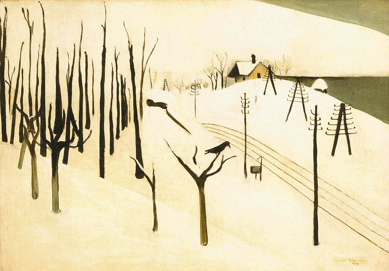 Amrita Sher-Gil Winter - Hand Painted Oil Painting