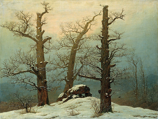 Caspar David Friedrich Dolmen in the Snow - Hand Painted Oil Painting