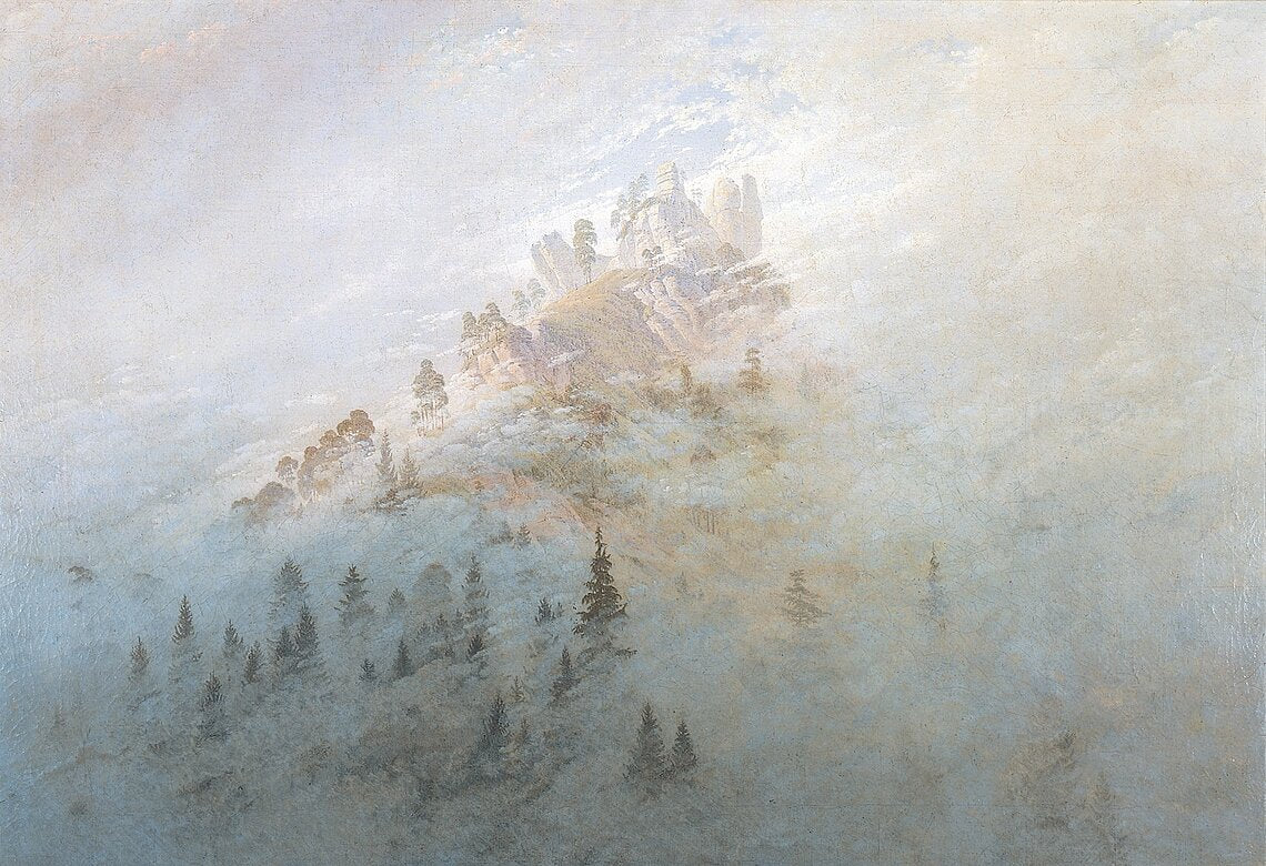 Caspar David Friedrich Morning Mist in the Mountains - Hand Painted Oil Painting