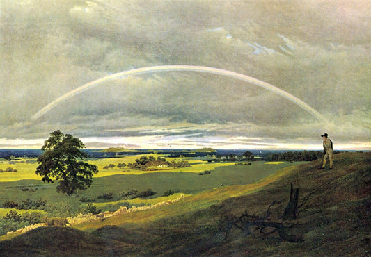 Caspar David Friedrich Landscape with Rainbow - Hand Painted Oil Painting