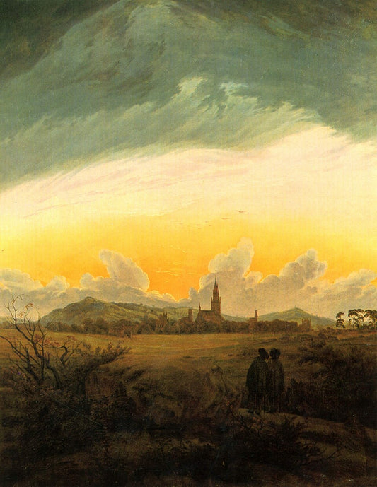Caspar David Friedrich Neubrandenburg in the Morning Mist - Hand Painted Oil Painting