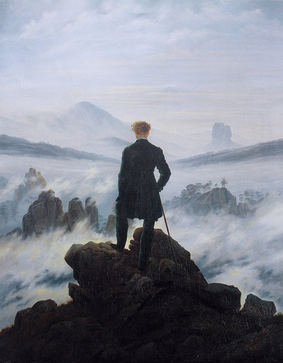 Caspar David Friedrich Wanderer above the Sea of Fog - Hand Painted Oil Painting
