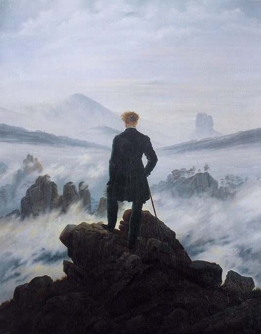 Caspar David Friedrich Wanderer above the Sea of Fog - Hand Painted Oil Painting
