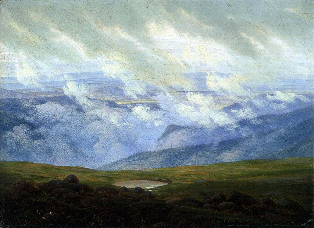 Caspar David Friedrich Drifting Clouds - Hand Painted Oil Painting