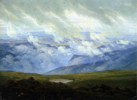 Caspar David Friedrich Drifting Clouds - Hand Painted Oil Painting