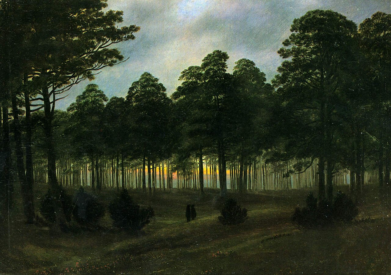 Caspar David Friedrich Evening - Hand Painted Oil Painting