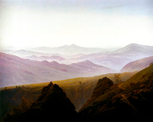 Caspar David Friedrich Morning in the Mountains - Hand Painted Oil Painting