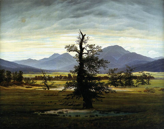 Caspar David Friedrich The Lonely Tree - Hand Painted Oil Painting