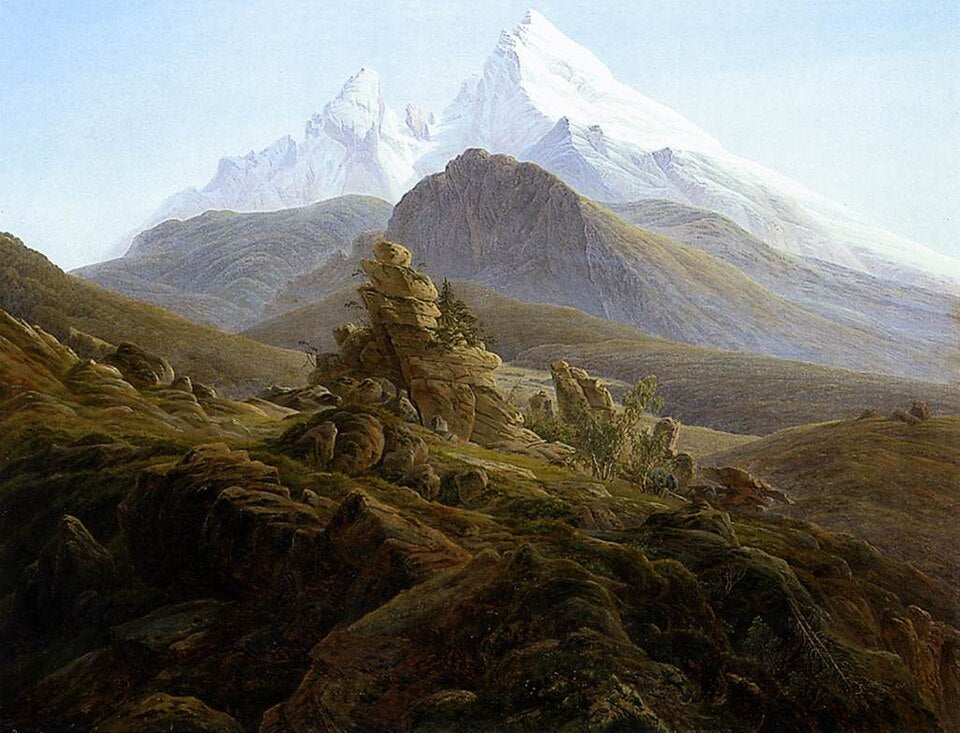 Caspar David Friedrich The Watzmann - Hand Painted Oil Painting