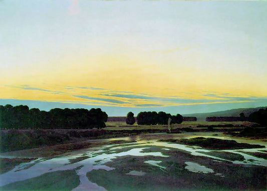 Caspar David Friedrich The Great Enclosure - Hand Painted Oil Painting