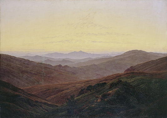 Caspar David Friedrich Giant Mountains - Hand Painted Oil Painting