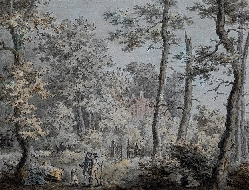 Caspar David Friedrich Country House in a Broadleaf Forest - Hand Painted Oil Painting