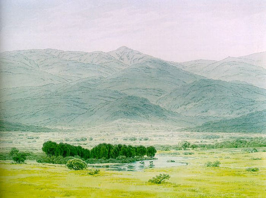 Caspar David Friedrich Landscape in the Giant Mountains - Hand Painted Oil Painting