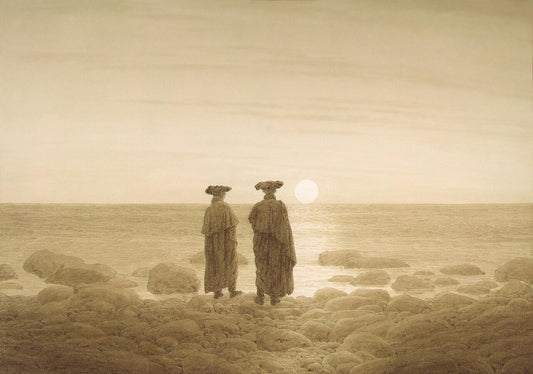 Caspar David Friedrich Moonrise - Hand Painted Oil Painting