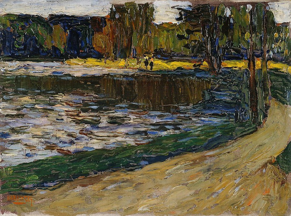 Wassily Kandinsky Munich English Garden - Hand Painted Oil Painting
