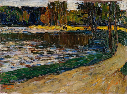 Wassily Kandinsky Munich English Garden - Hand Painted Oil Painting