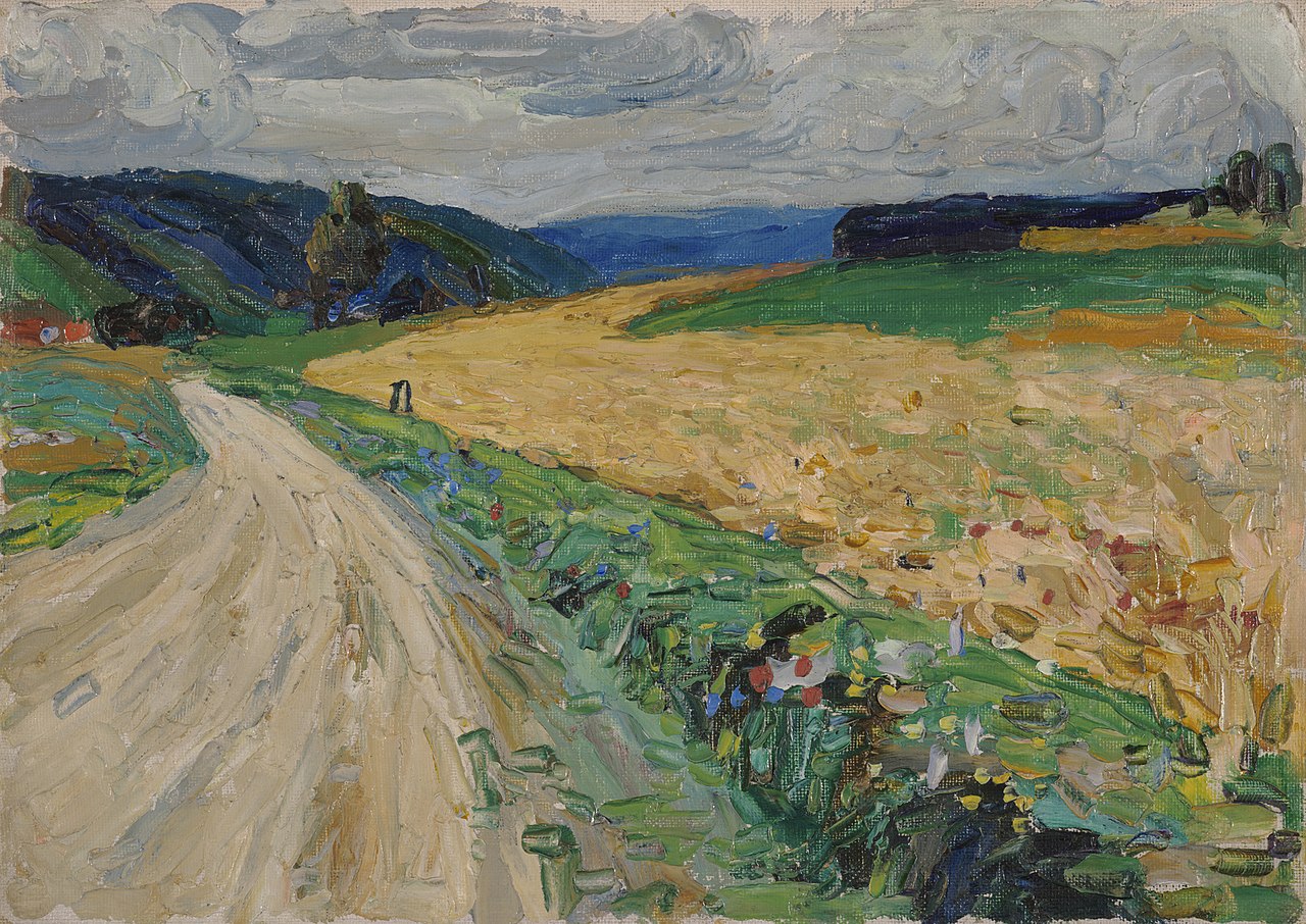 Wassily Kandinsky Kallmunz – Nature study on the Yellow Stagecoach - Hand Painted Oil Painting