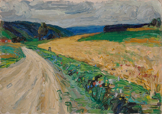 Wassily Kandinsky Kallmunz – Nature study on the Yellow Stagecoach - Hand Painted Oil Painting