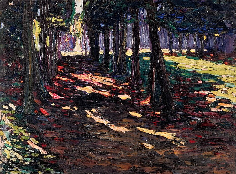 Wassily Kandinsky Saint-Cloud Park, Shaded Path - Hand Painted Oil Painting
