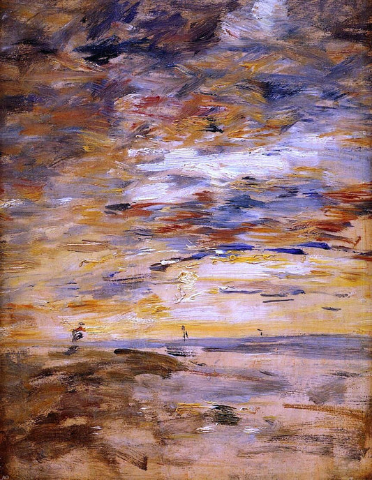  Eugene-Louis Boudin Sky at Sunset - Hand Painted Oil Painting