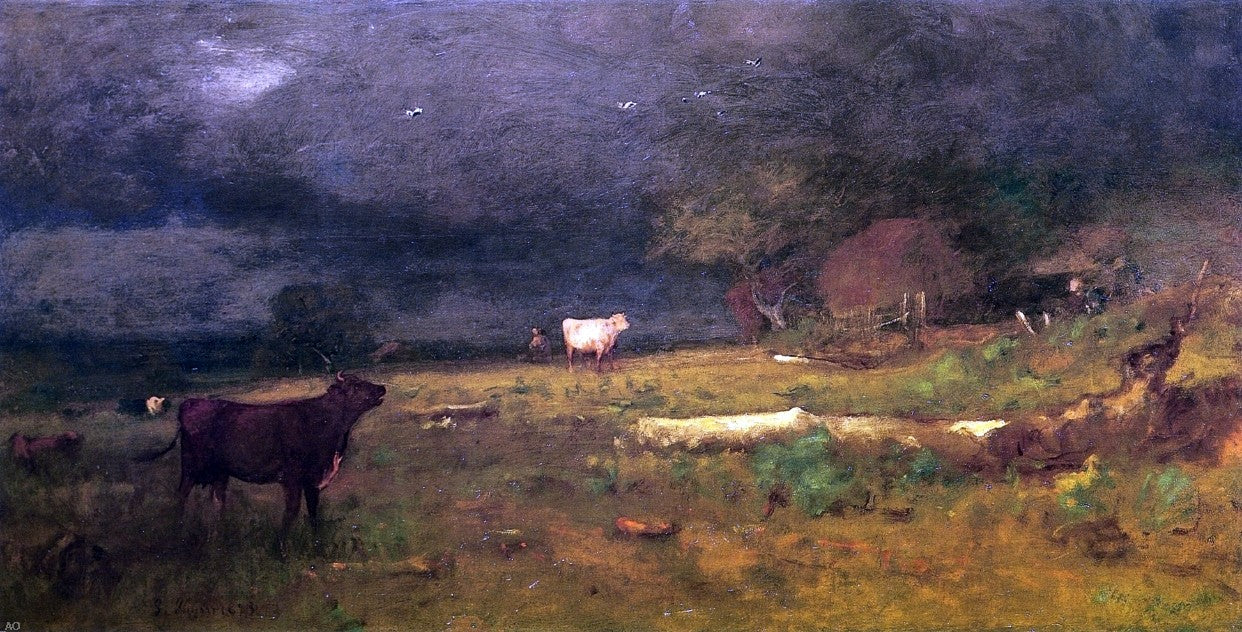  George Inness The Coming Storm (also known as Approaching Storm) - Hand Painted Oil Painting