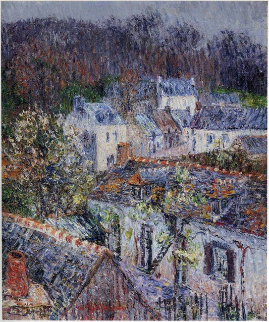  Gustave Loiseau Pont Aven - Rain - Hand Painted Oil Painting