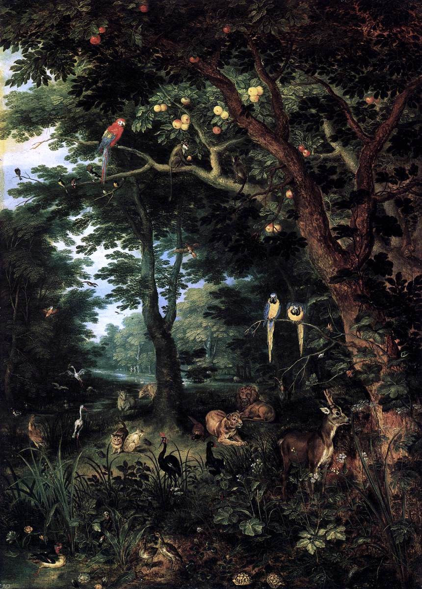 The Younger Jan Brueghel Paradise - Hand Painted Oil Painting