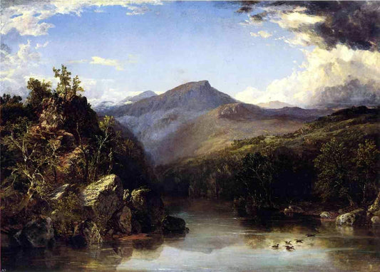  John Frederick Kensett Landscape (also known as A Reminiscence of the White Mountains) - Hand Painted Oil Painting