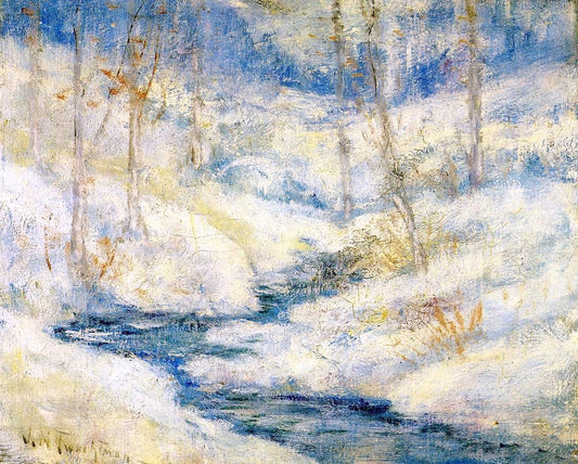  John Twachtman Snow Scene - Hand Painted Oil Painting