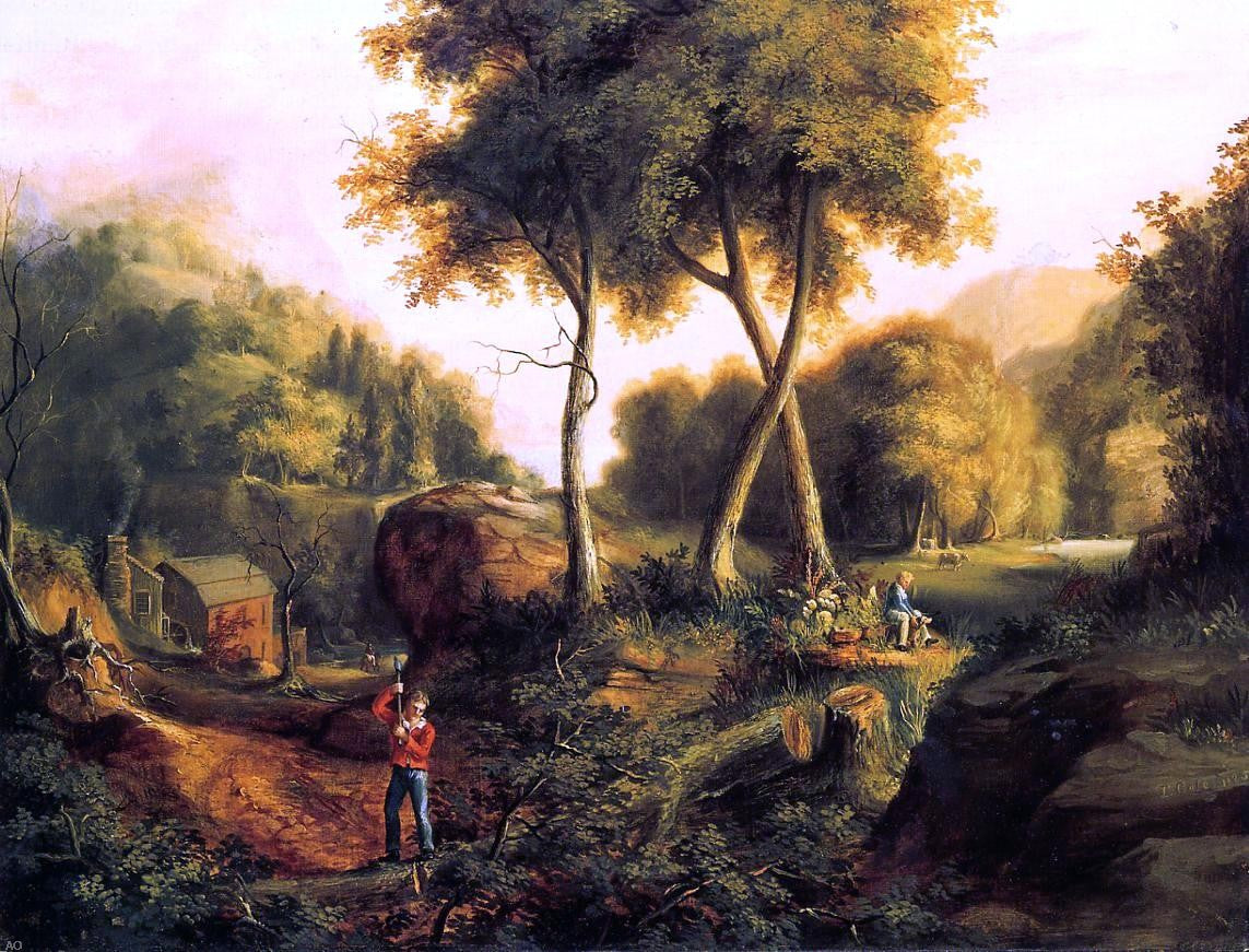  Thomas Cole Landscape - Hand Painted Oil Painting