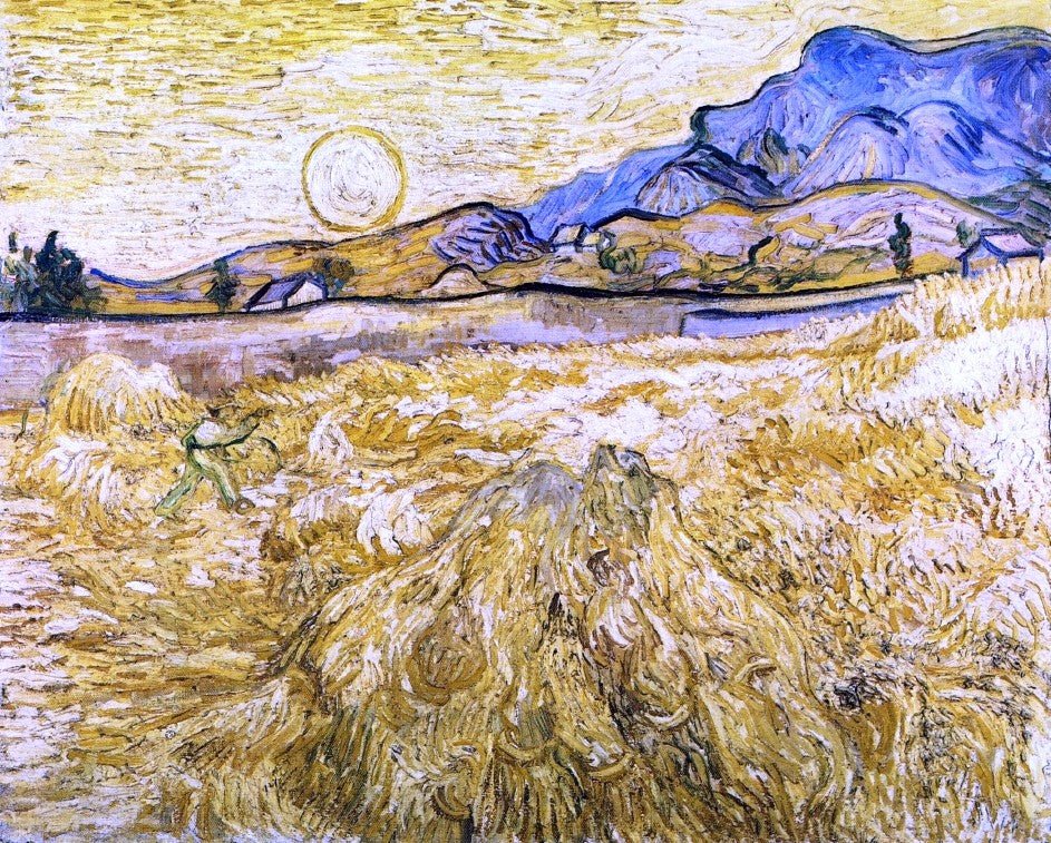  Vincent Van Gogh The Reaper (also known as Enclosed Field with Reaper) - Hand Painted Oil Painting