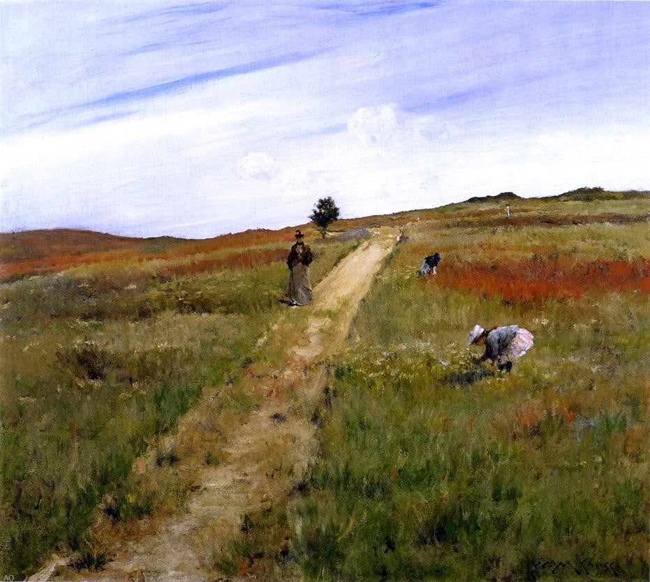  William Merritt Chase Shinnecock Hills (also known as Shinnecock Hills Autumn) - Hand Painted Oil Painting