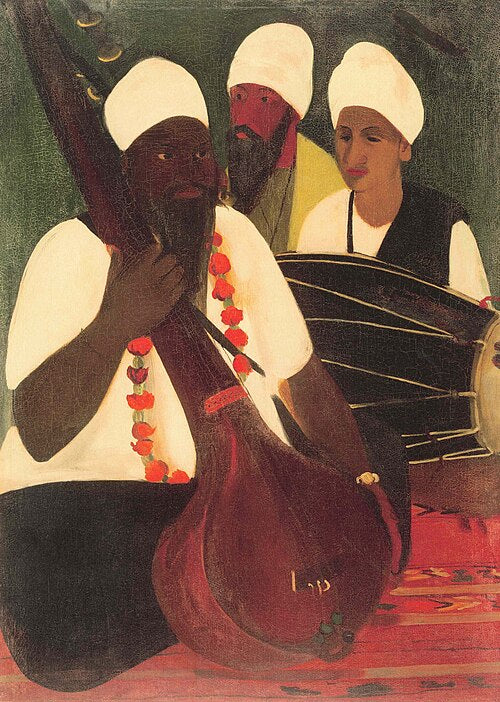 Amrita Sher-Gil Musicians - Hand Painted Oil Painting