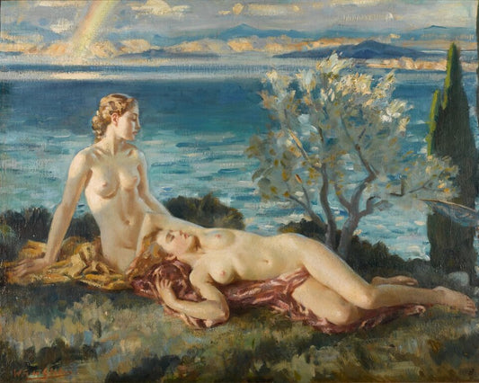 Wilfred Gabriel de Glehn The Rainbow - Hand Painted Oil Painting