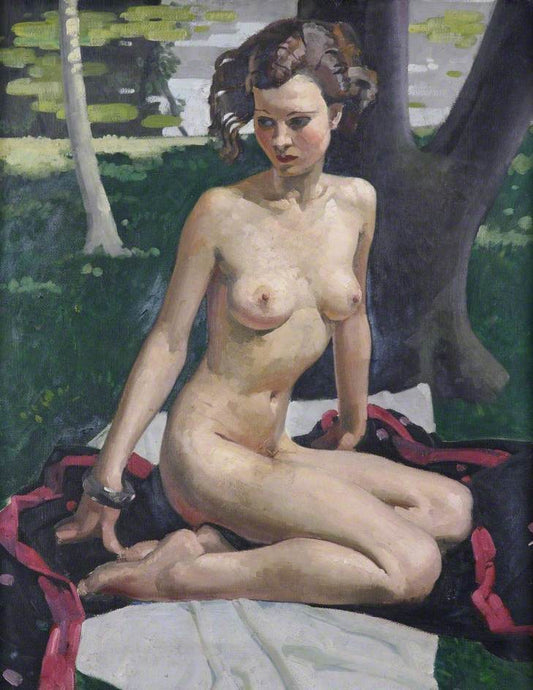 Percy Shakespeare Seated Nude - Hand Painted Oil Painting