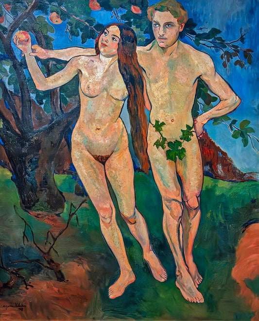 Suzanne Valadon Adam and Eve - Hand Painted Oil Painting