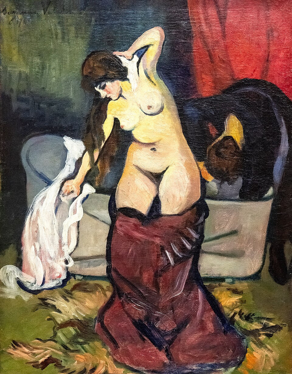Suzanne Valadon Young Girl Bathing - Hand Painted Oil Painting